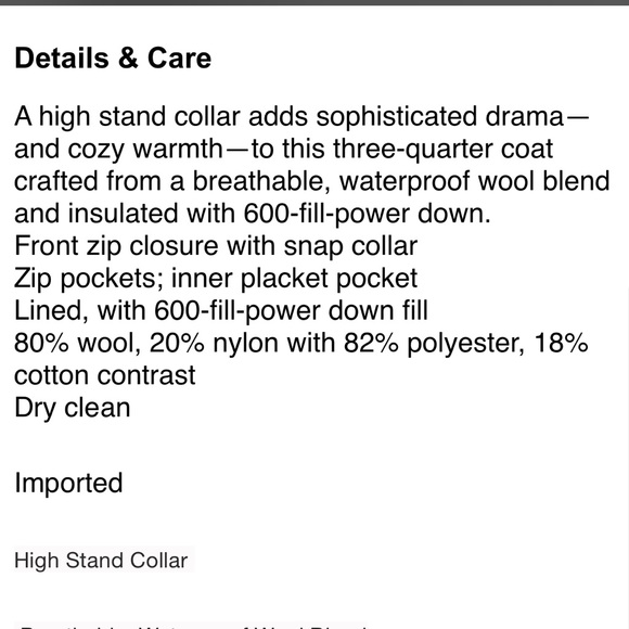 Pendleton Quebec Wool Blend Down Coat - Picture 7 of 11